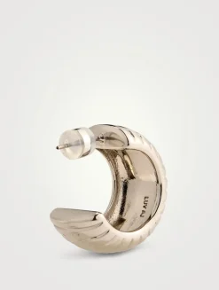 Remy Ridged Hoop Earrings