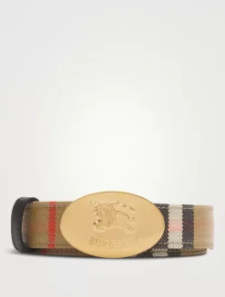 Reversible Check Knight Stamp Belt