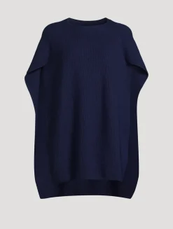 Rib-Knit Cape