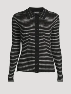 Rib-Knit Cardigan
