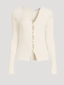 Rib-Knit Cardigan
