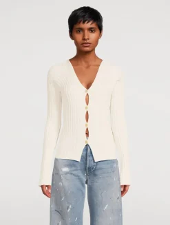 Rib-Knit Cardigan