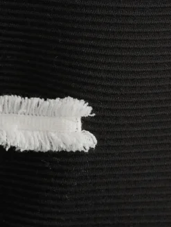 Rib-Knit Fringe-Trimmed Dress