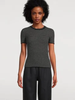 Rib-Knit T-Shirt