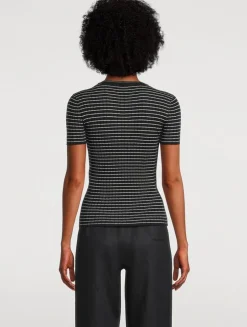 Rib-Knit T-Shirt