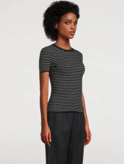 Rib-Knit T-Shirt