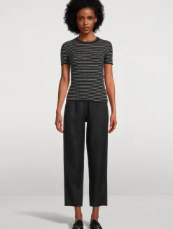 Rib-Knit T-Shirt