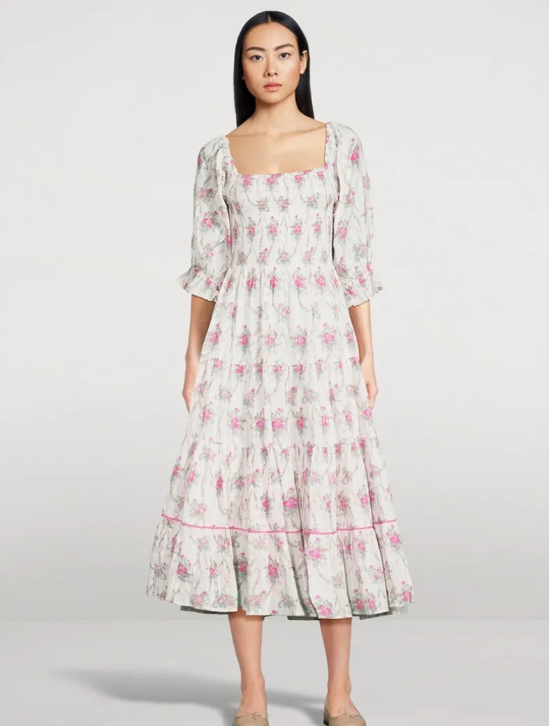 Rigby Midi Dress In Floral Print