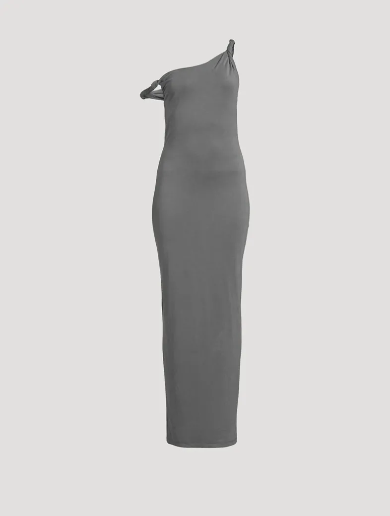 Sandwashed Jersey Twist Dress