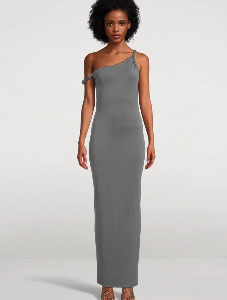 Sandwashed Jersey Twist Dress