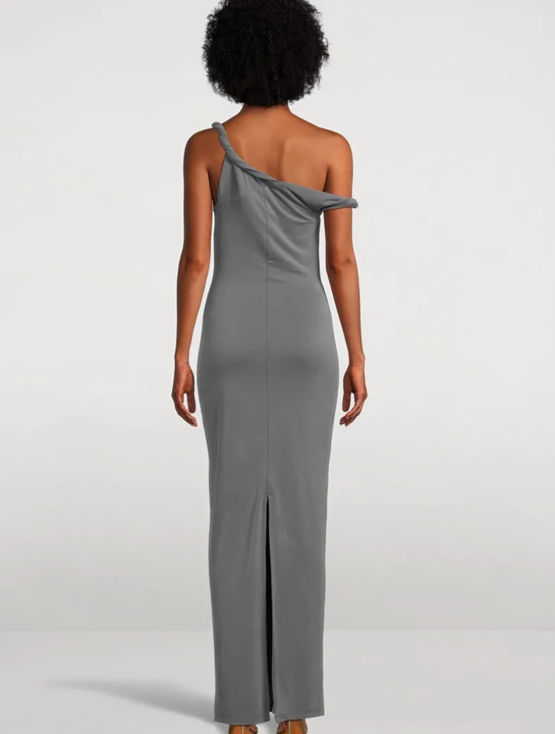 Sandwashed Jersey Twist Dress