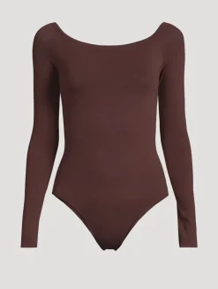 Second Skin Off-The-Shoulder Bodysuit