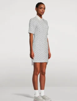 Sequin Tweed Shirt Dress