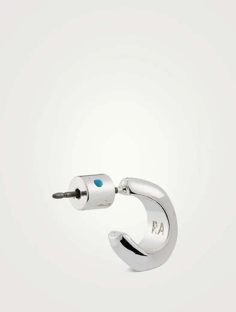 Set Of Two Bombe Hoop Earrings
