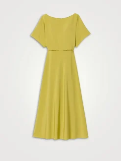 Short-Sleeve Midi Dress
