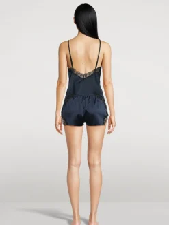 Silk Lace Inset Camisole
