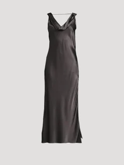 Silk Midi Dress