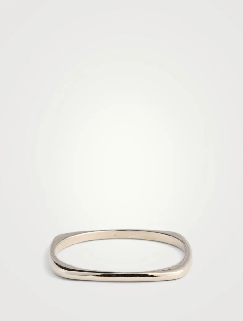 Slim Squared Bangle Bracelet