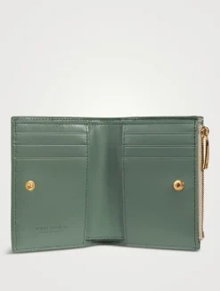 Small Cassette Bi-Fold Leather Wallet