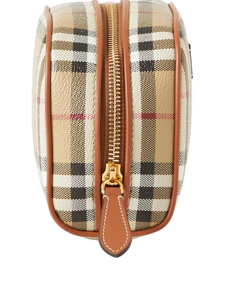 Small Check Travel Pouch
