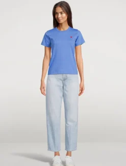 Small Embroidered Heart T-Shirt