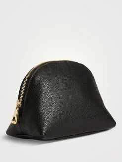 Small Le Foulonné Leather Pouch