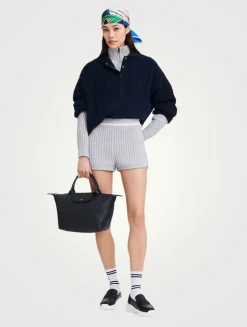 Small Le Pliage Xtra Leather Top Handle Bag