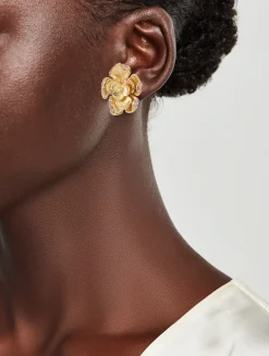 Small Rose Earrings