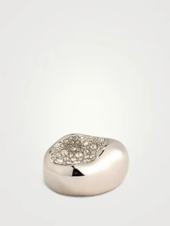 Solanales Crystal Pebble Ring