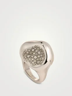 Solanales Crystal Pebble Ring