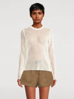 Spaced Sheer Top