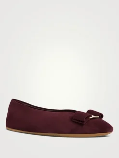 Suede Ballet Flats