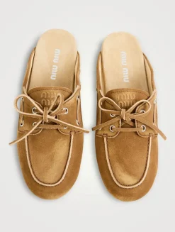 Suede Mules