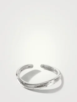 Surf Scatter Cuff Bracelet With Diamonds