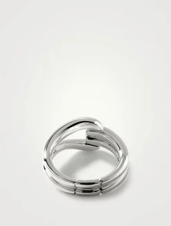 Surf Sterling Silver Ring