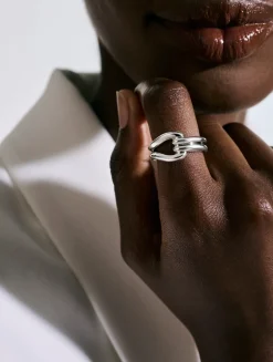 Surf Sterling Silver Ring