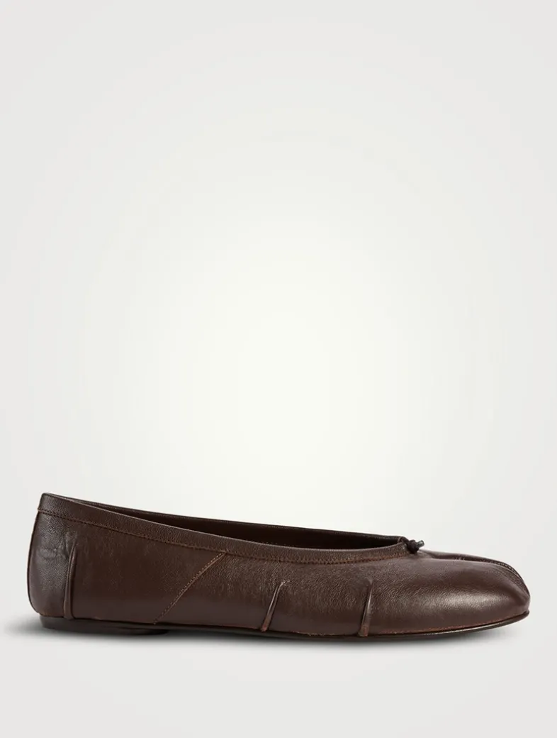 Tabi Leather Ballerina Flats