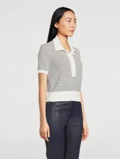 The Graduate Stripe Jacquard Polo Shirt