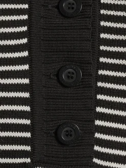The Graduate Stripe Jacquard Polo Sweater