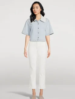 The Pencil Straight Cropped Jeans