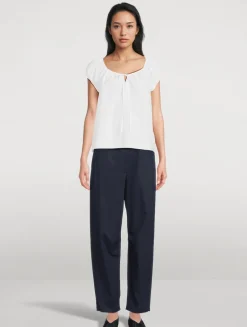 Tie-Front Blouse