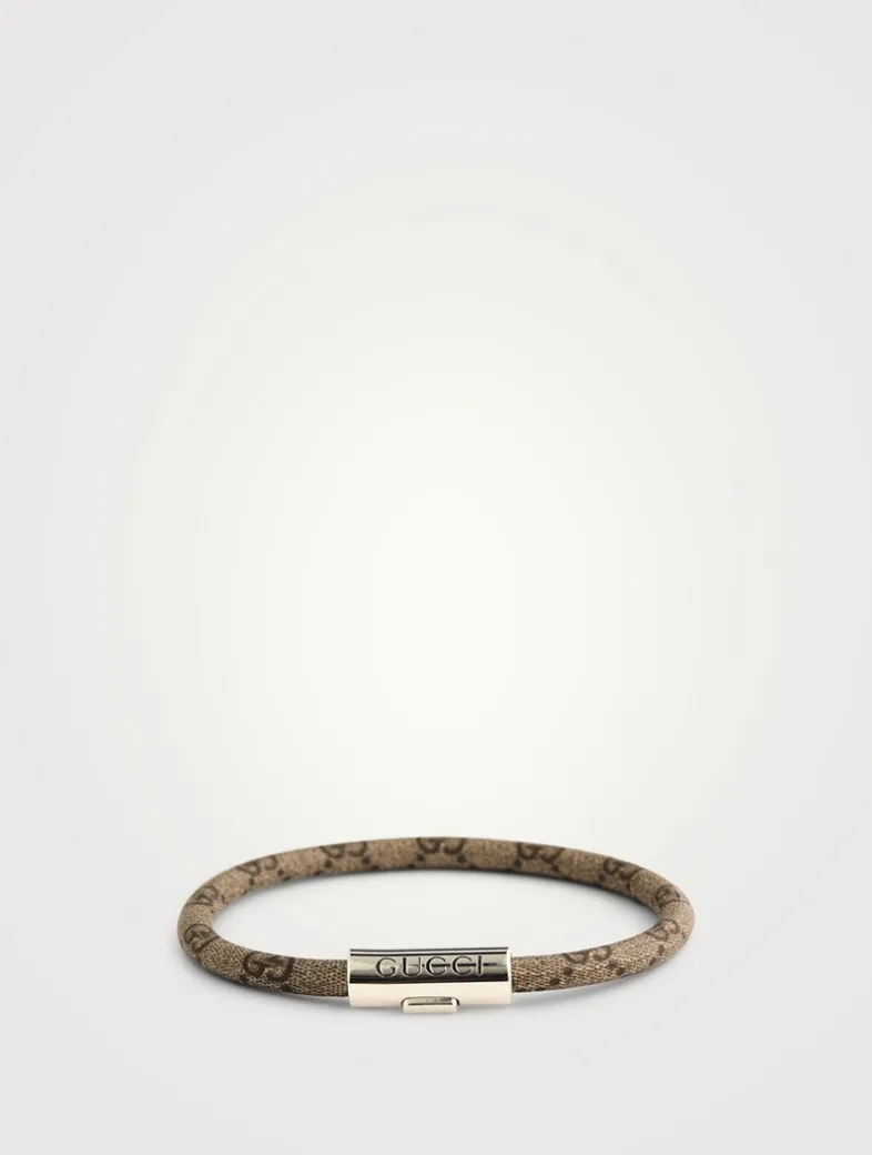 Trademark GG Supreme Leather Bracelet