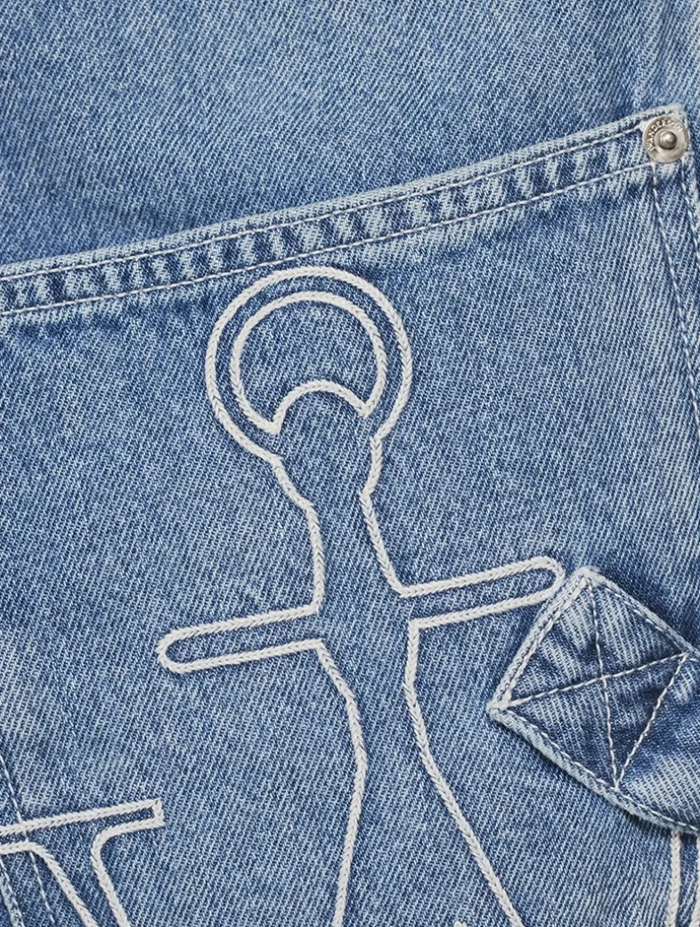 Twisted Workwear Wide-Leg Jeans