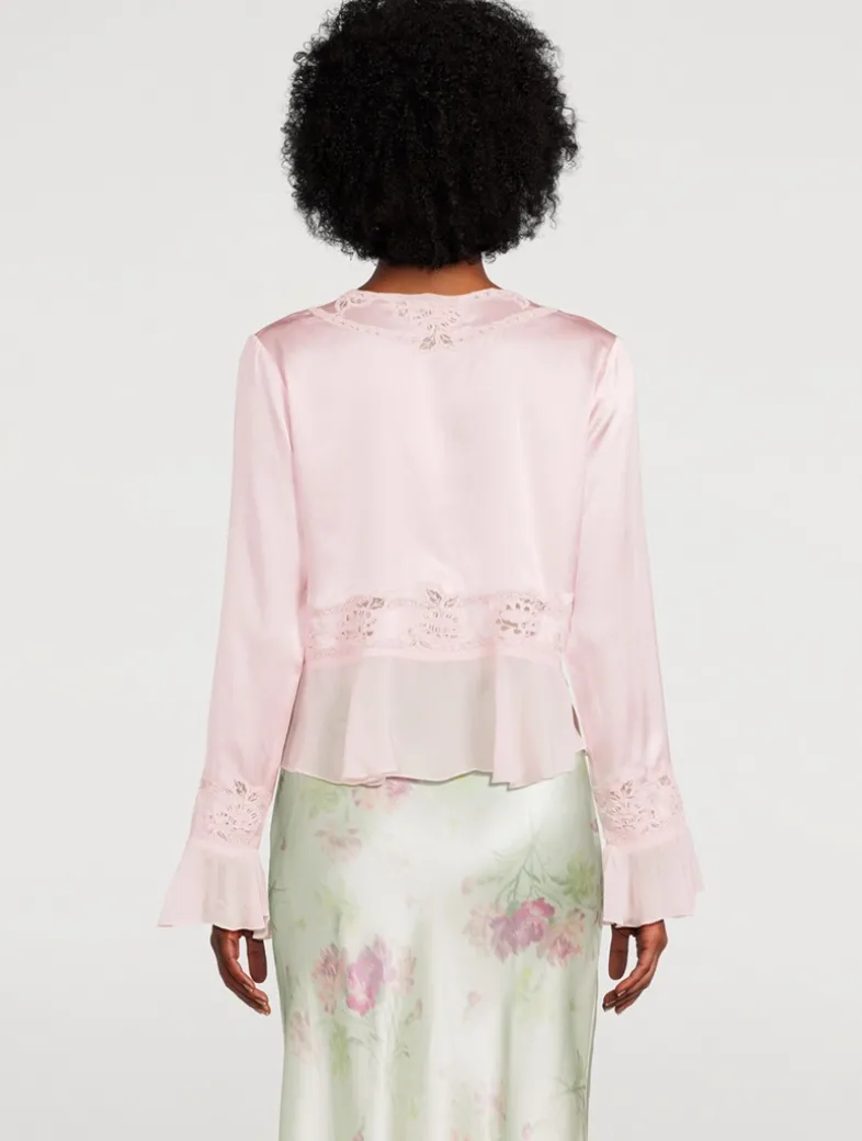 Vivetta Silk Tie-Front Blouse