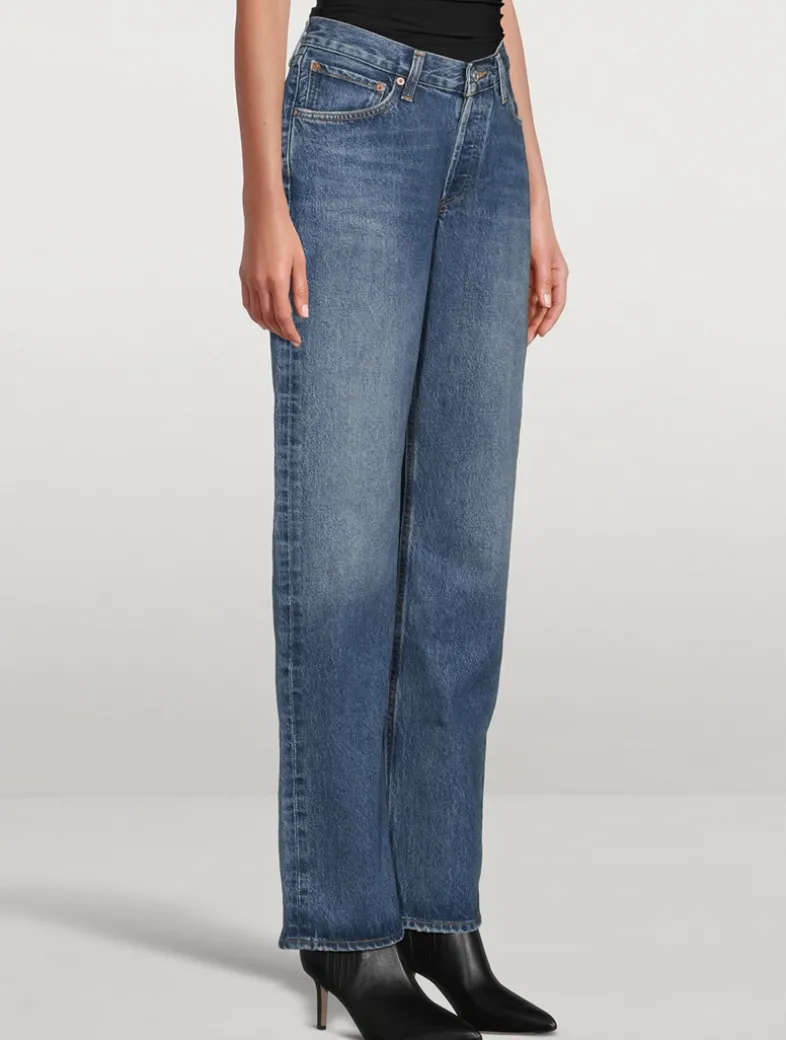 V-Waist Kelly Straight-Leg Jeans