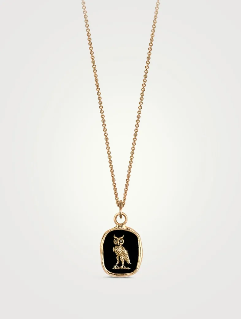 Watch Over Me 14K Gold Talisman Necklace
