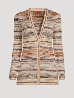 Wave-Knit Cardigan