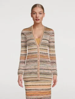 Wave-Knit Cardigan