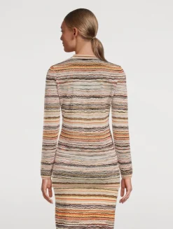 Wave-Knit Cardigan