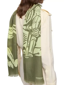 Wide Ekd Wool Scarf